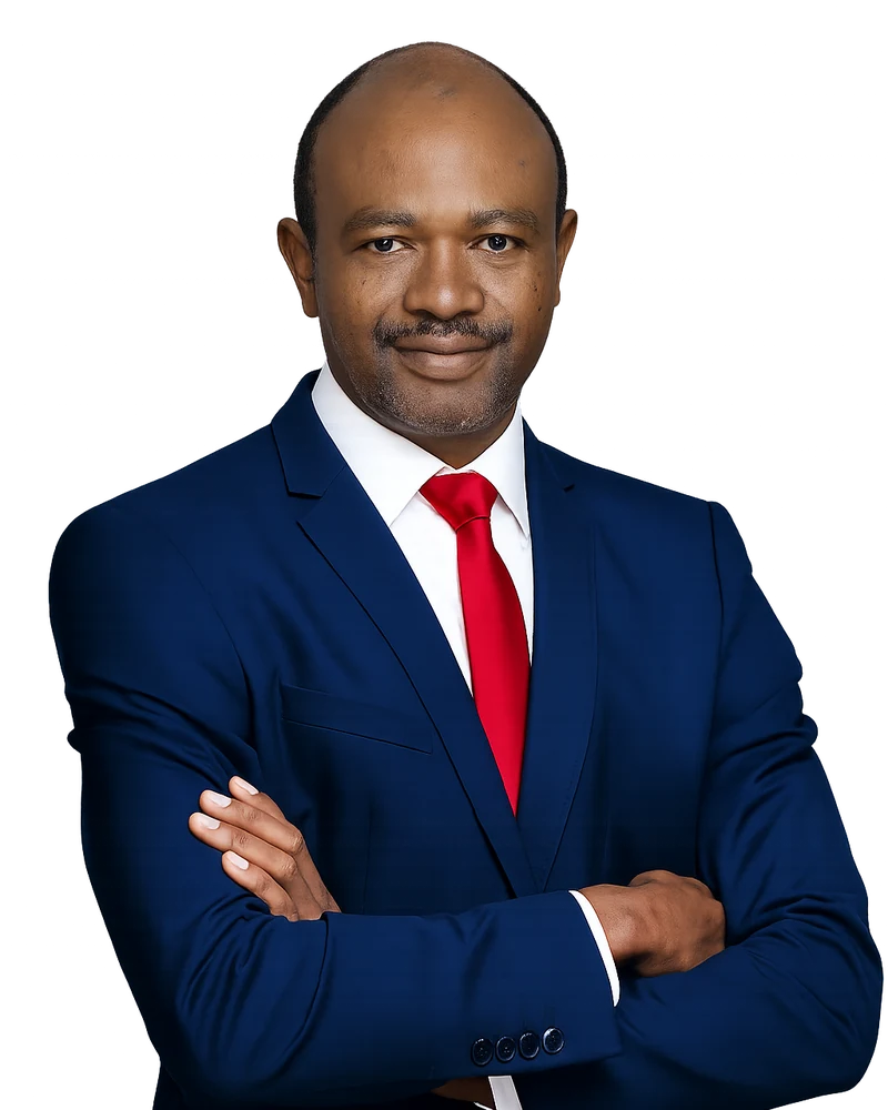 Portrait of the pastor of RCCG Victory House of Prayer for All Nations.